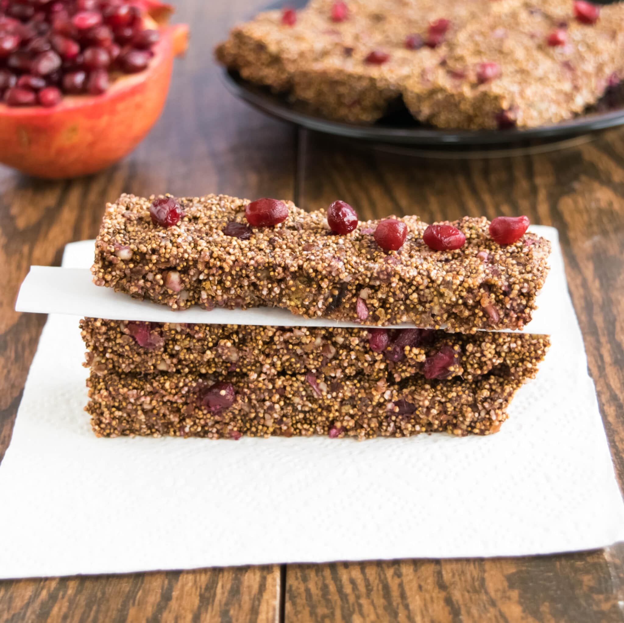 puffed amaranth pomegranate bars