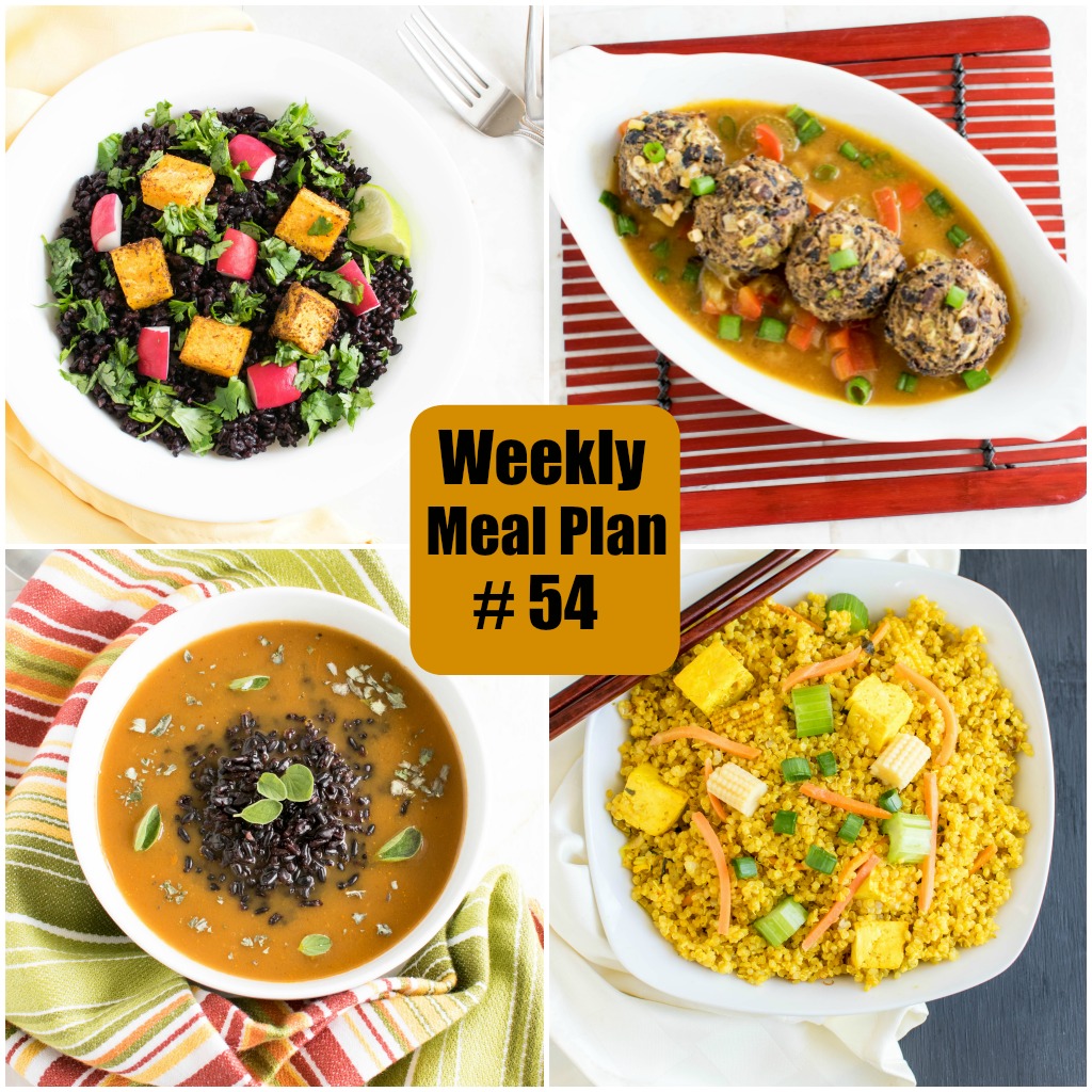 Weekly Meal Plan #54 | healthy vegan and vegetarian recipes | kiipfit.com